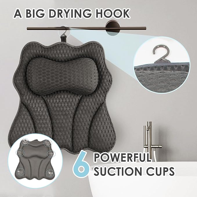 Bath Pillows for Tub, Bath Pillow, Bathtub Pillow, and Luxury Bath Accessories - Image 5