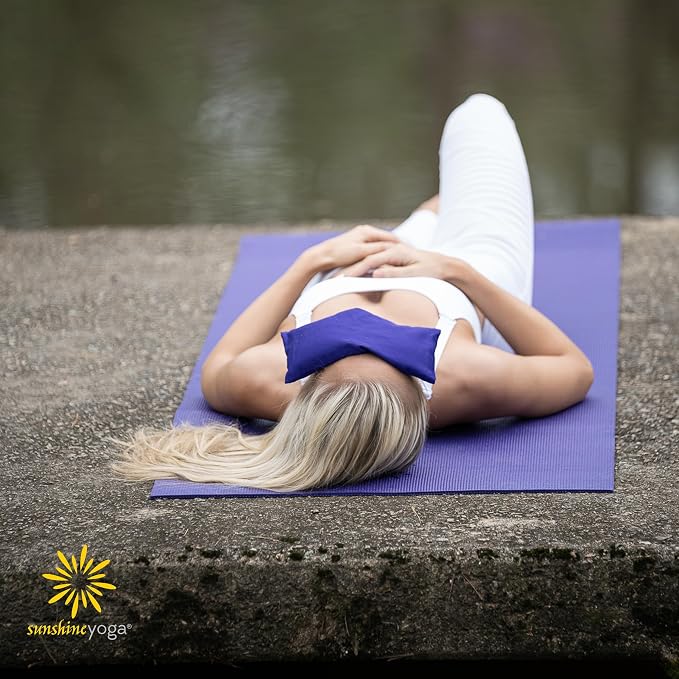 Sunshine Yoga 4-Pack Scented Sateen Eye Pillows, Low-Luster, 9’’ x 4’’ Flaxseed - Image 7