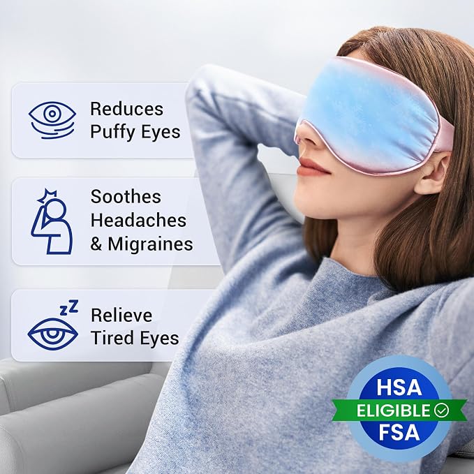 Self Care Gift for Women, Cooling Eye Mask for Puffy Eyes, Tired Eyes, Headache - Image 2