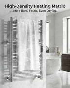 High-Density Foldable Heated Towel Rack, Smart Dual-Zone App/Voice Control - Image 2