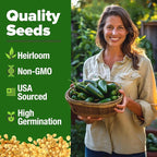 HOME GROWN Jalapeno Pepper Seeds 258+ Heirloom Non-GMO Seeds - Image 3