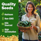 HOME GROWN Jalapeno Pepper Seeds 129+ Heirloom Non-GMO Seeds - Image 3