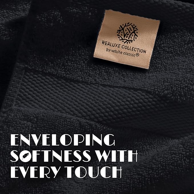 White Classic Luxury Soft Bath Sheets Set - Image 3