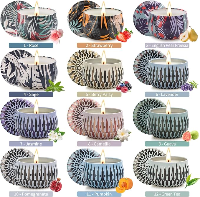 Scented Candles Gifts Set, 24 Pack Candles - Image 2