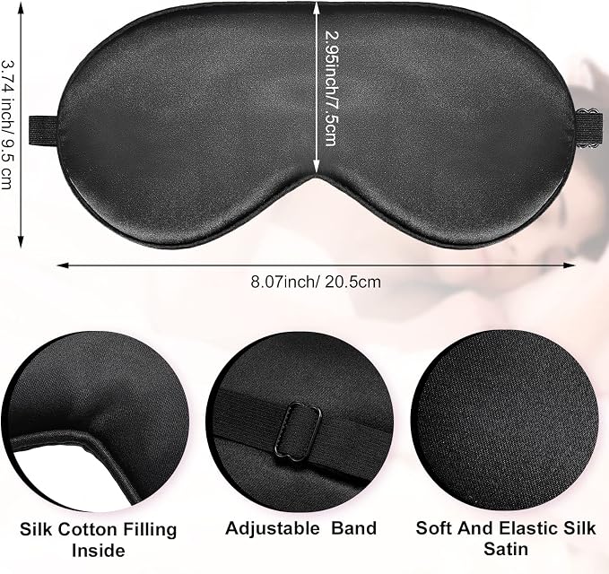 20 Pieces Silk Sleep Mask Eye Mask - Image 2