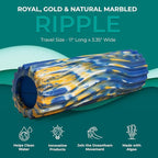 Oceanfoam Ripple Travel Foam Roller Firm Mini Foam Roller - Image 3