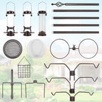 YINGYM Bird Feeding Station Kit, 94 Inch Bird Feeder Pole Stand - Image 5