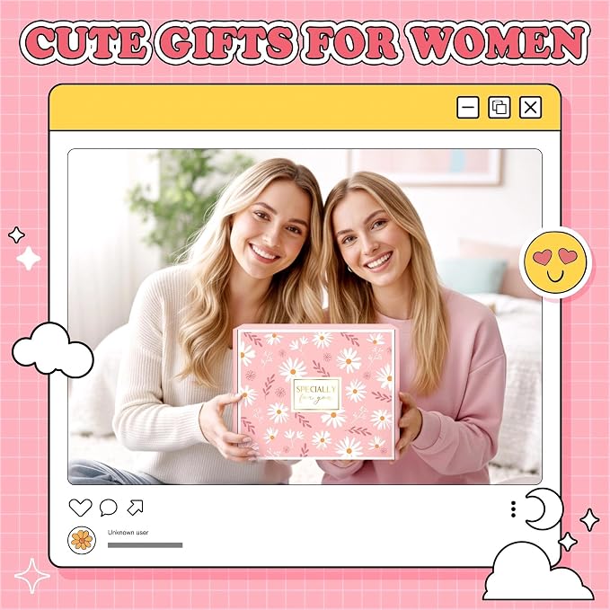 Gift Baskets for Women Unique Birthday Gifts for Women Self Care Cheer Up Gifts - Image 7