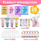 84 Pcs Bulk Gifts for Women, Under Eye Patches, Hand Creams Bulk & Lip Balms - Image 2
