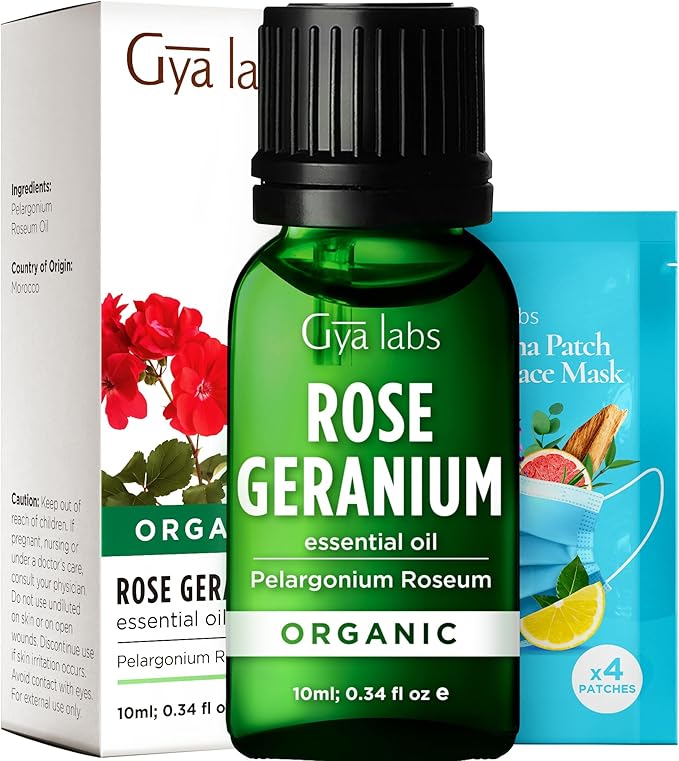 Gya Labs Organic Rose Geranium Essential Oil by GyaLabs