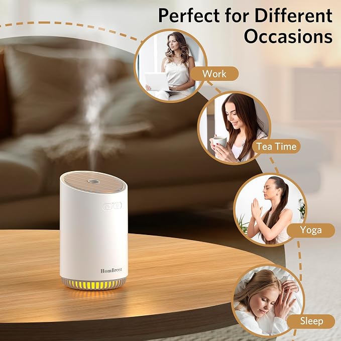Portable Aromatherapy Diffuser 280ml, Rechargeable Essential Oil Diffuser - Image 6