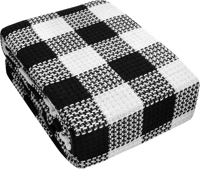 Fine Cotton Blend Blanket Luxurious Weave Stylish Design Soft and Comfortable - Image 2