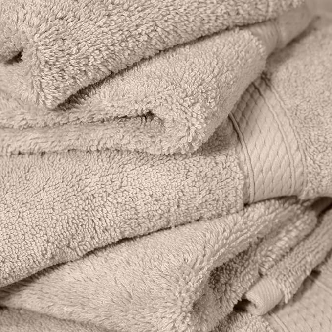 SUPERIOR Egyptian Cotton Pile 6 Piece Towel Set, Includes 2 Bath, 2 Hand - Image 8