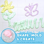 Tub Works® Fluffy Foam Soap, Variety 6 Pack | Shape, Mold & Create Bath Art - Image 3