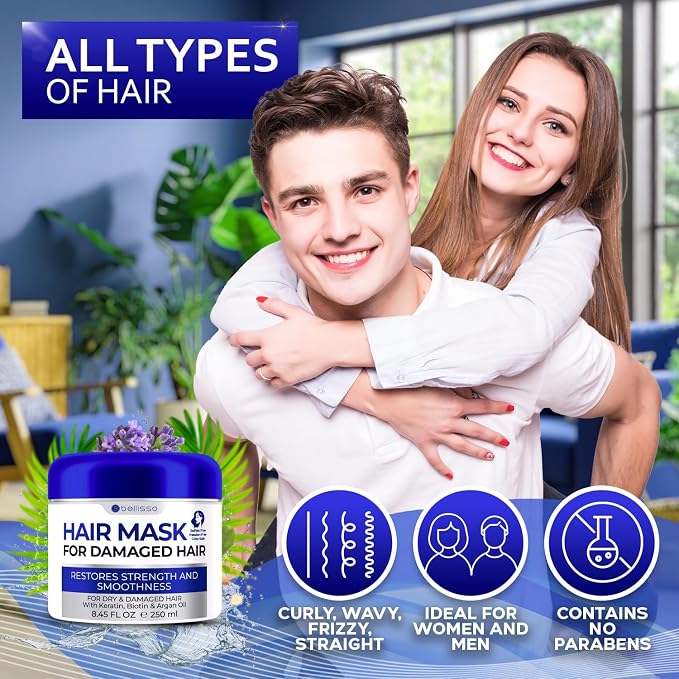 BELLISSO Hair Mask for Damaged Hair - Image 6
