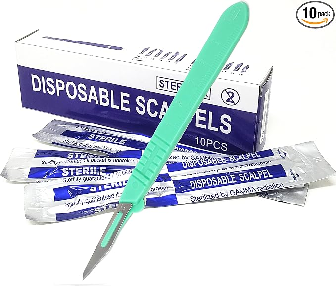 Disposable Sterile Scalpel #11, Podiatry & Professional Corn Callous Knife by A2ZSCILAB