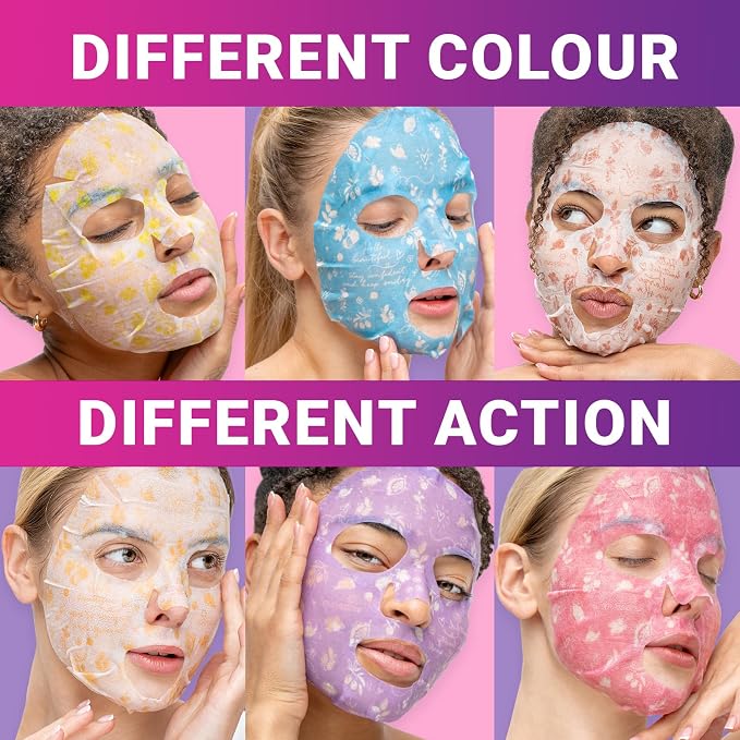 VIABEAUTY 24 Pack of Sheet Face Masks Skincare - Image 4