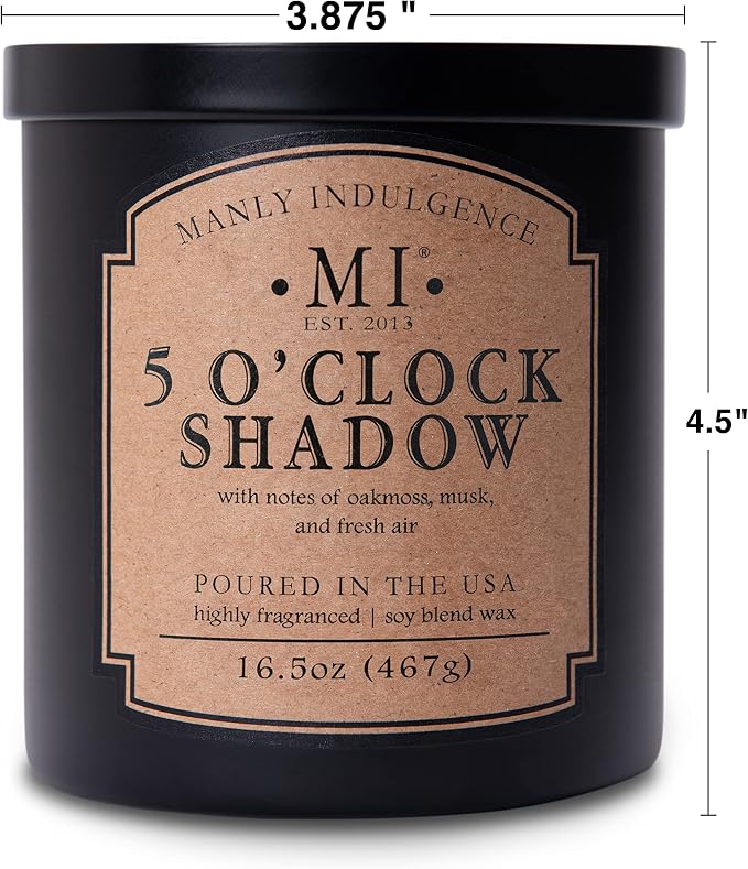 Manly Indulgence 5 O'Clock Shadow Scented Candle - Image 4