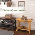 Unibambou Bamboo Shower Bench - Image 7