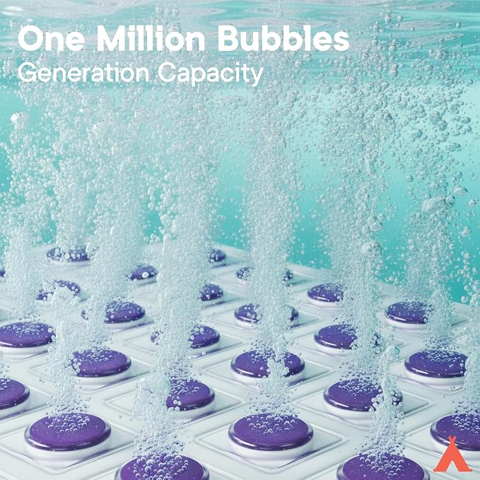 Bubble Bath Massager Mat for Bathtub, 47.24" x 14.57" Full-Body Heated Air Spa - Image 3