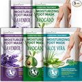 5 Pack Moisturizing Foot Mask, Hydrating Foot Masks by CRISTALBOX