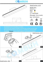 Combuh LED Bathroom Light Fixtures Over Mirror 24 Inch 14W, Modern IP44 Wall - Image 9