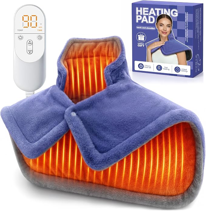 Mothers Day Gifts for Mom, Heating pad for Neck, 3X Deeper Pain Relief by Unknown