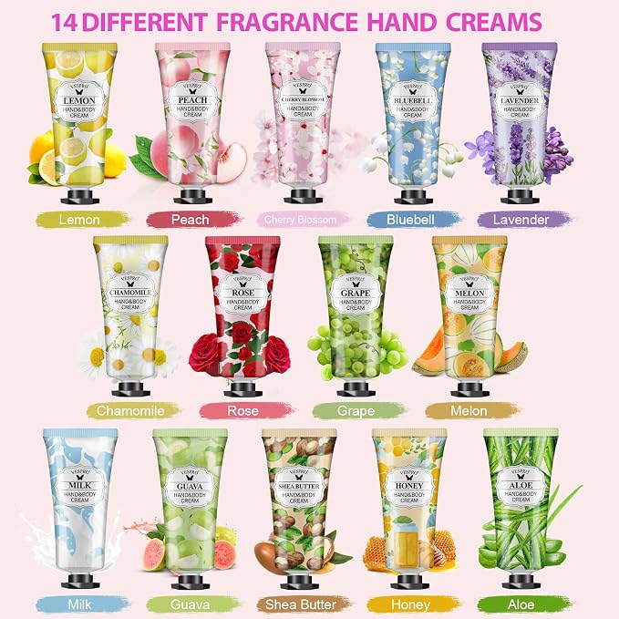 16 Pack Hand Cream Set, Mothers Day Gifts - Image 3