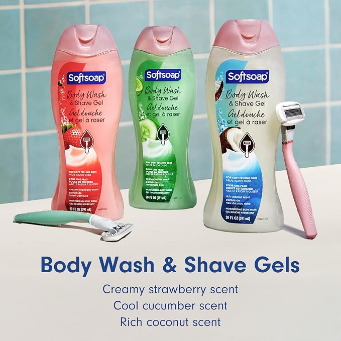 Softsoap Moisturizing Body Wash and Shave Gel, - Image 9