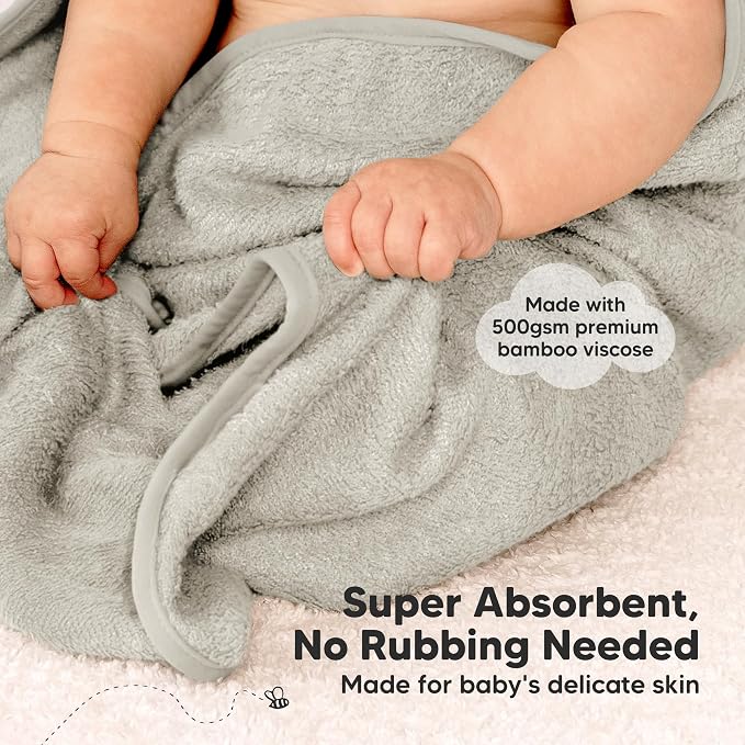 KeaBabies 2-Pack Hooded Baby Towels - Image 4