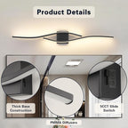 Joossnwell Bathroom Light Fixture Over Mirror 39.37 Inch Vanity Lights Bar - Image 7