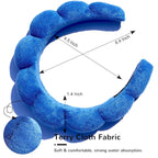 Spa Terry Cloth Headbands for Facial Skincare, Makeup Application, Face Washing - Image 2