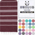 HAVLULAND Turkish Beach Towels, Oversized 40"x72" Turkish Bath Towel, Highly by Havluland