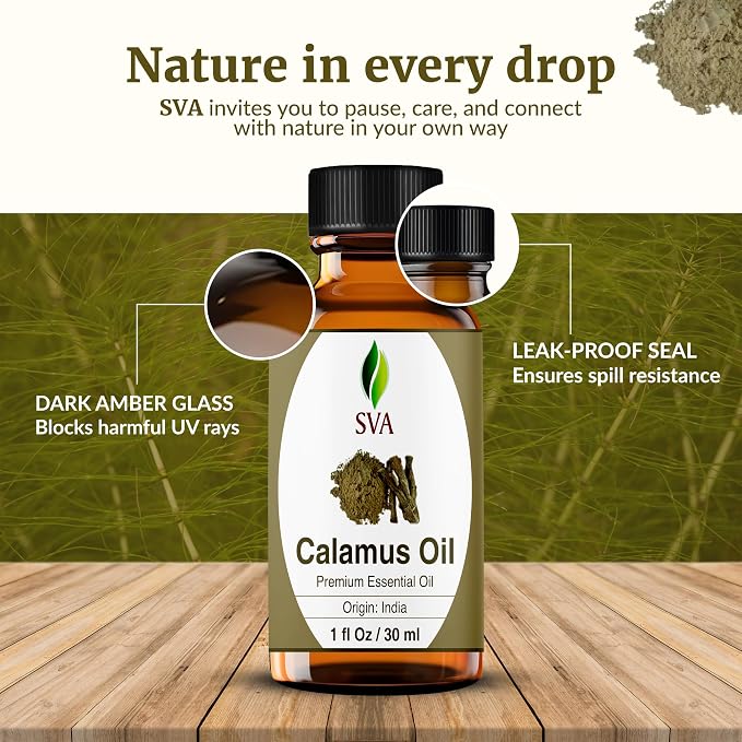 SVA Calamus Essential Oil – 1 Fl Oz – 100% Natural Calamus Oil - Image 7
