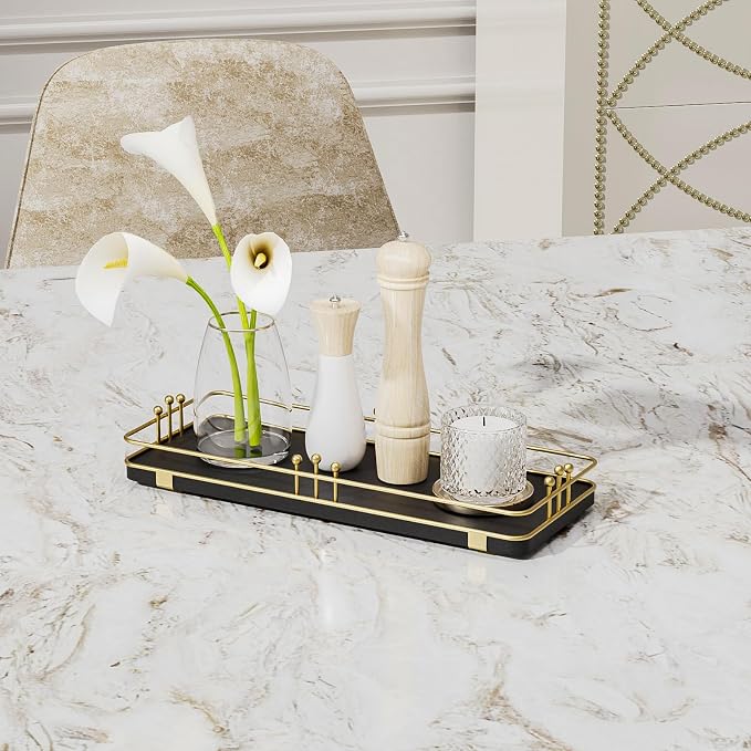 Bathroom Vanity Tray for Countertop Toiletries Perfume Makeup Soap Dispenser - Image 7