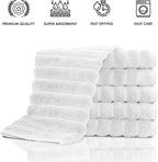 Classic Turkish Towels CTT Luxurious 100% Turkish Cotton Washcloths 6 Pack - Image 4