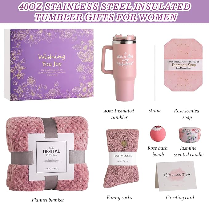 Birthday Gifts for Women – Lavender Spa Gift Basket, Self Care & Get Well Soon - Image 8
