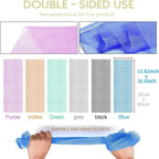 UJFQBH 6 Pieces African Bath Sponge African Net Long Net Bath Sponge - Image 3