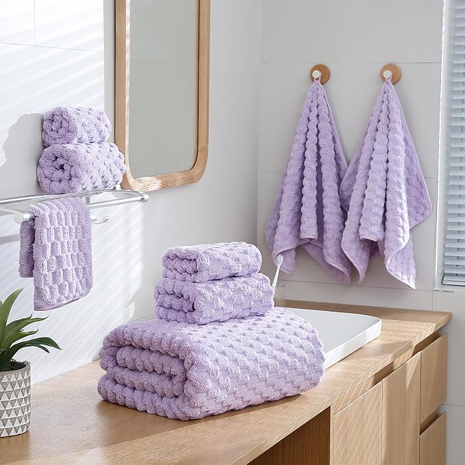 Extra Large Bath Towel Set of 6, Oversized Bath Sheet Super Soft Highly - Image 2