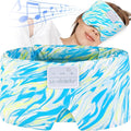 LC-dolida Sleep Mask with Bluetooth Headphones, Extra Large Silk Eye Mask by LC-dolida
