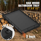 Large Bathroom Vanity Tray – 13" x 8" Oak Decorative Wooden Tray - Image 6