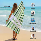 JML Custom Beach Towel with Name, Personalized Microfiber Beach Towel with Name - Image 6