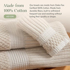 Springtree Home 100% Cotton Bath Towel Set of 4 | Super Soft & Absorbent - Image 7