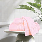 BOUTIQUO Ultra Soft 3 Pack Cotton Towel Set, Contains a Bath Towels 28x55 inch - Image 3
