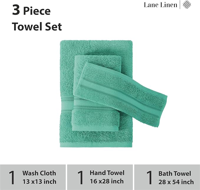 LANE LINEN Luxury Bath Towels Set - Image 3