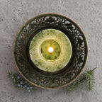 Aroma Naturals Holiday Juniper, Spruce and Basil Essential Oil Pillar Candle - Image 7