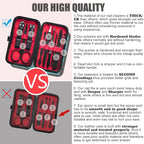 HANTEKAS Manicure Set 9 in 1 Stainless Steel, Nail Clippers Scissors Pedicure - Image 3