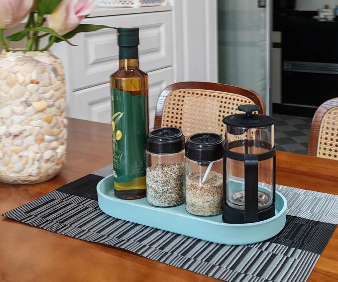 Blue Small Tray, 3 Pack Oval Tray - Image 2