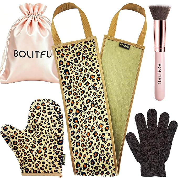 4 Pack Self Tanning Mitt Applicator Kit, by BOLITFU
