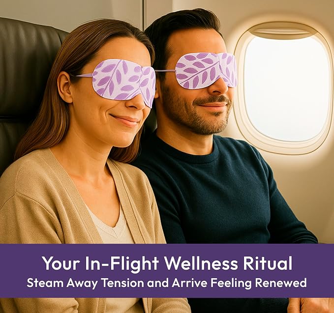 Steam Eye Mask - 16 Pack Lavender Self-Heating Warm Compress - Image 3